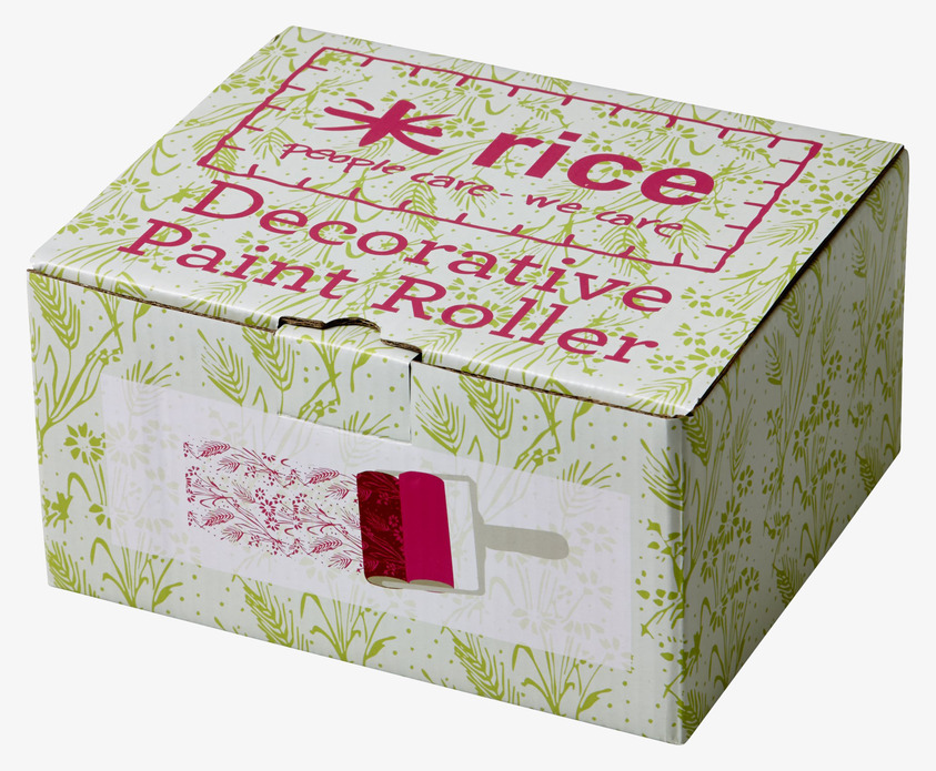 Färgroller Sädesslag från Rice, kartong med gröna sädesslag