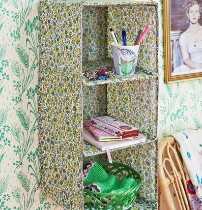 Hängande förvaring Färgroller Sädesslag från Rice med blommor