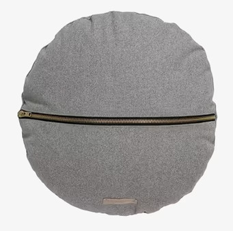 Kudde Home Ø45 cm från Bloomingville, rund och grå