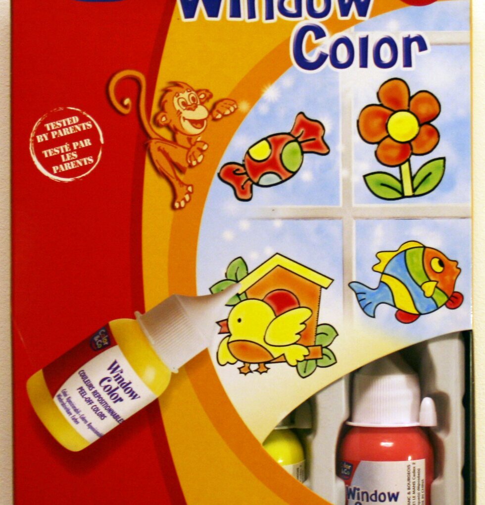 Fönsterdekor klassisk 4x35ml från Color & Co för barn