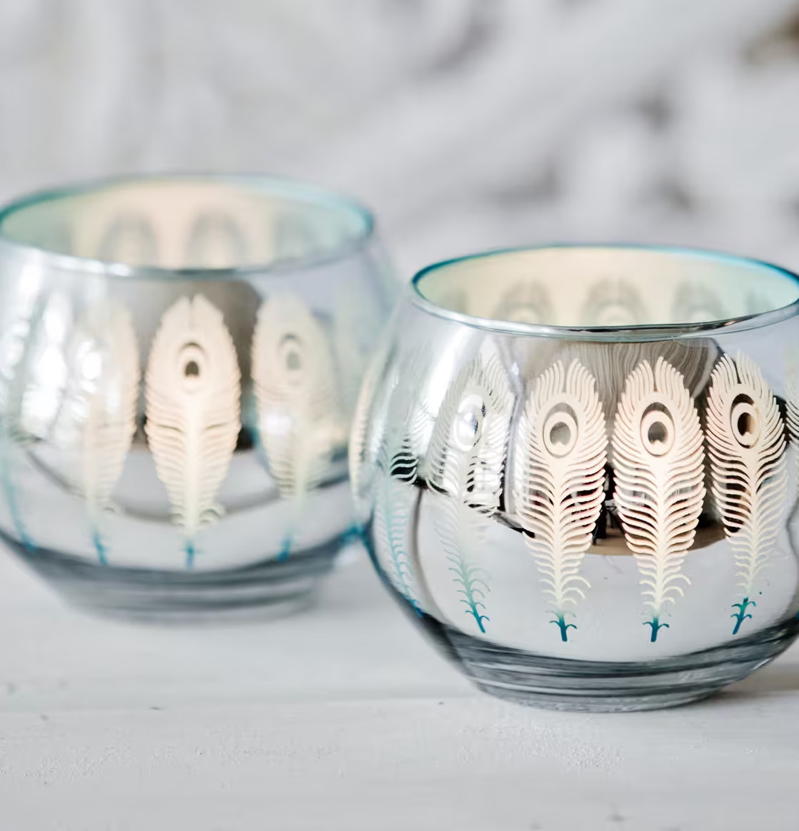 Peacock - Majas Cottage ljuslykta från Majas Cottage