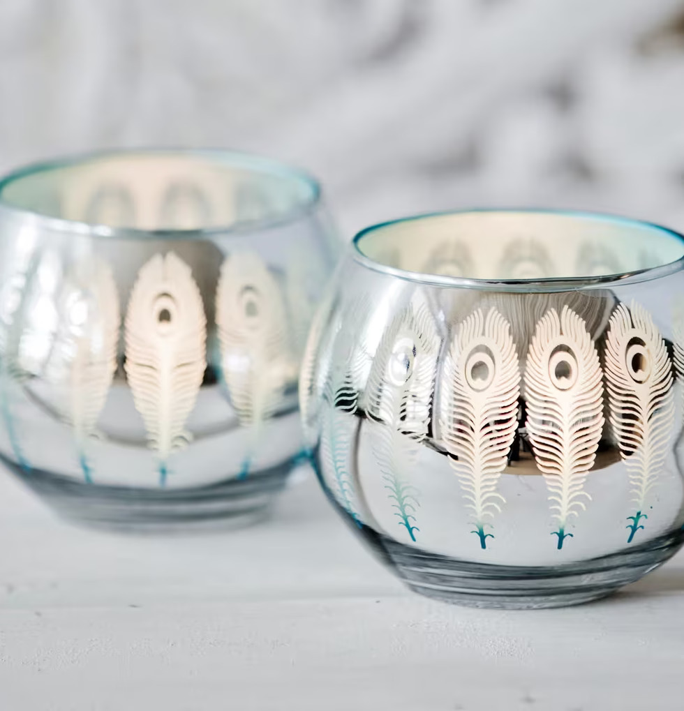 Peacock - Majas Cottage ljuslykta från Majas Cottage