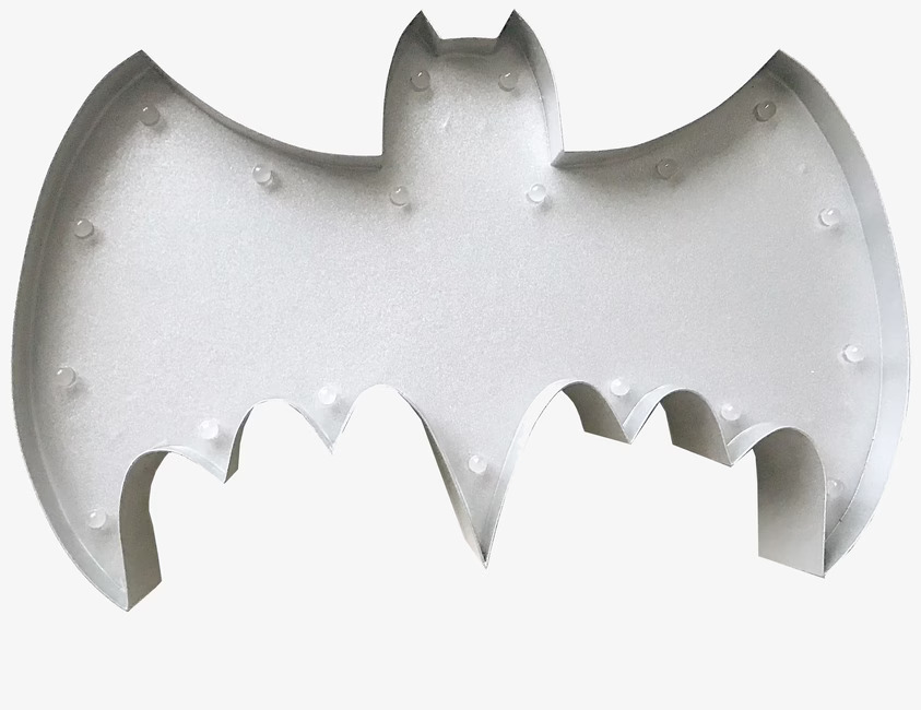 Bat LED-Lampa Grå från Familyroom med fladdermusdesign