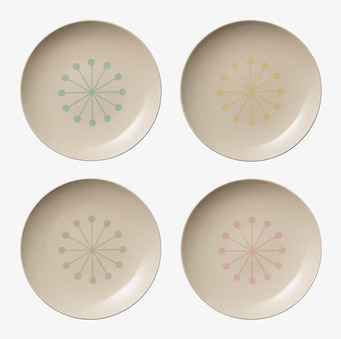 Alberte Tallrikar 4-Pack från Bloomingville med blommönster