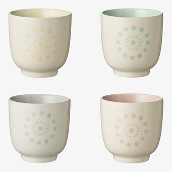 Alberte Muggar 4-Pack från Bloomingville i olika färger