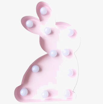 Kanin LED-Lampa Rosa från Familyroom mot vit bakgrund