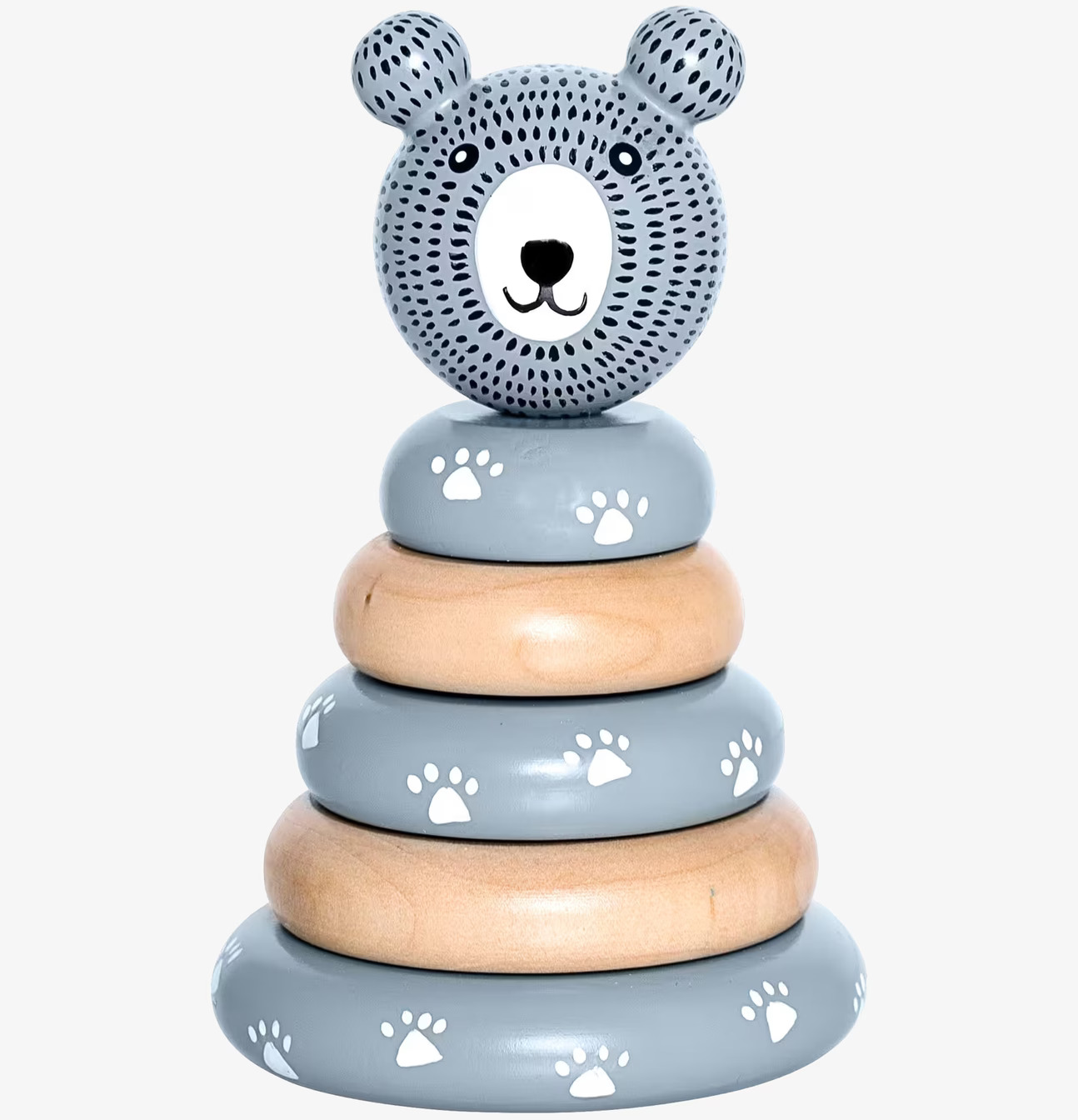 Stapelbar Leksak Nalle från Bloomingville i konisk form