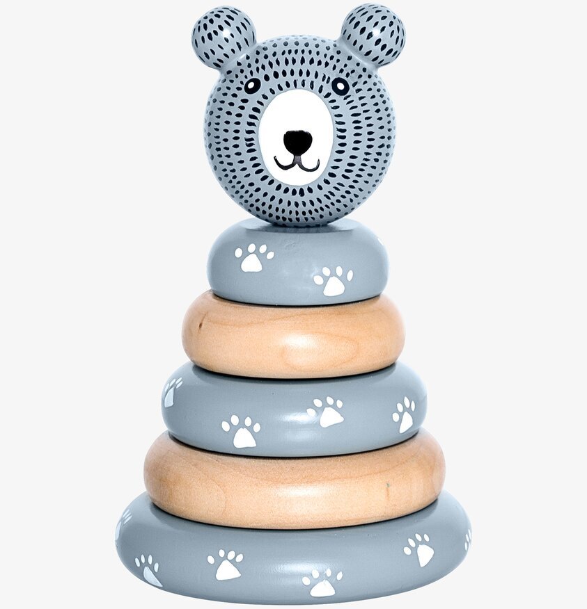 Stapelbar Leksak Nalle från Bloomingville i konisk form