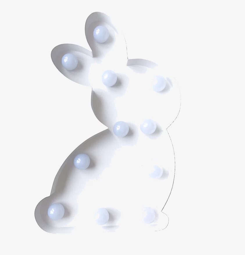 Kanin LED-Lampa Vit från Familyroom med mjukt vitt ljus