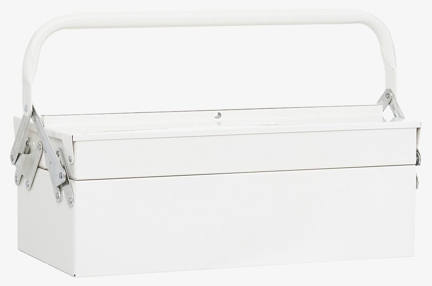 Verktygslåda White från House Doctor i vit metall