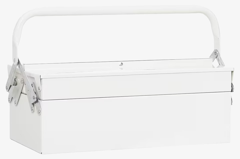 Verktygslåda White från House Doctor i vit metall