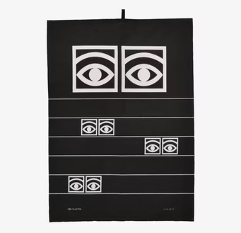 Kökshandduk Ögon Cacao Svart från Olle Eksell i köket