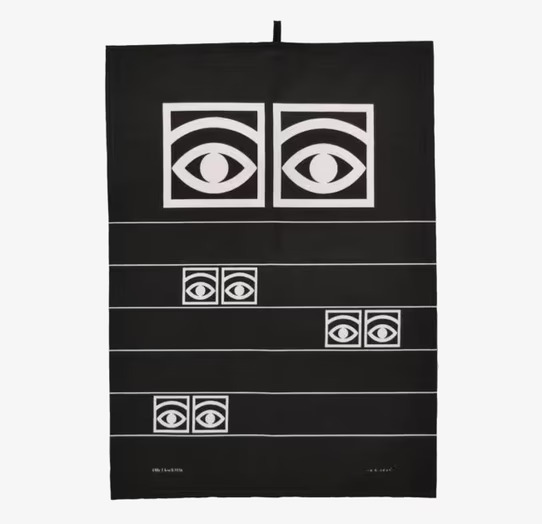 Kökshandduk Ögon Cacao Svart från Olle Eksell i köket