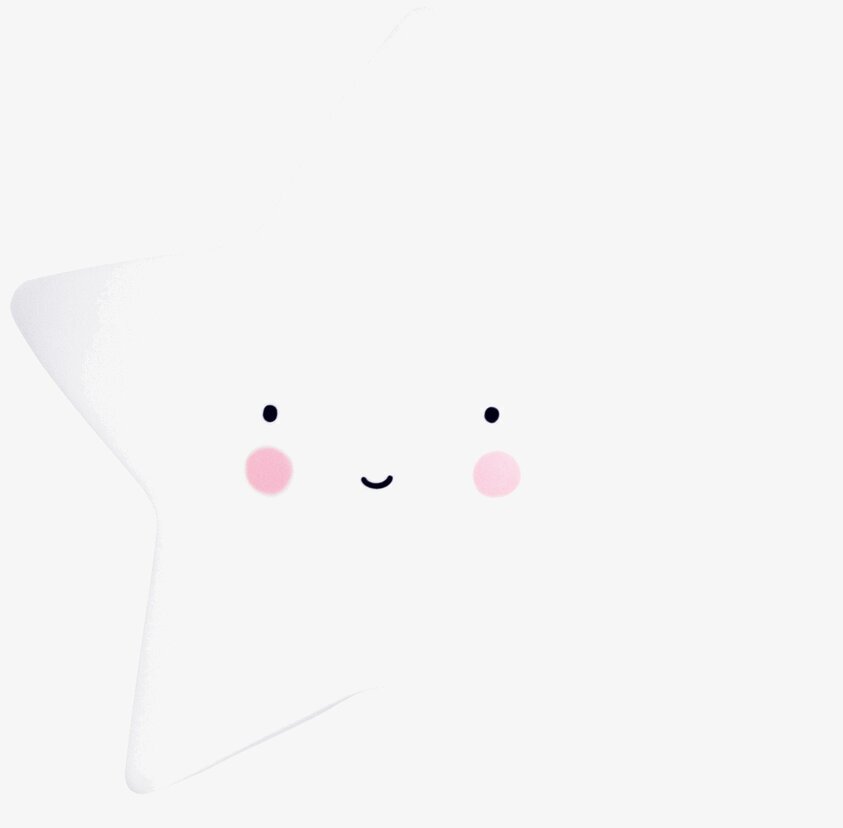 Mini Star Light White från A Little Lovely Company, nattlampa