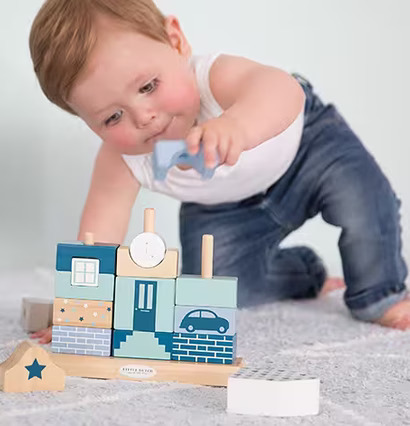 Stapelbart Klosshus Mixed Stars från Little Dutch på matta