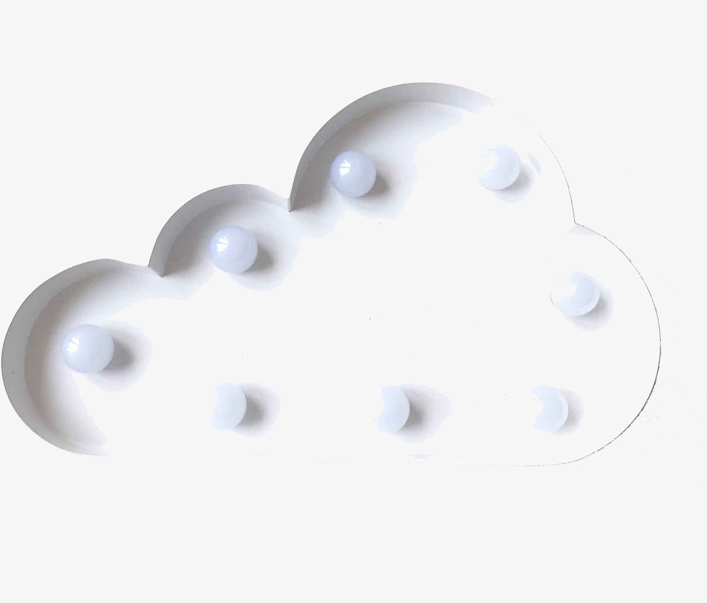 Moln LED-Lampa Vit från Familyroom i minimalistisk miljö