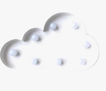 Moln LED-Lampa Vit från Familyroom i minimalistisk miljö