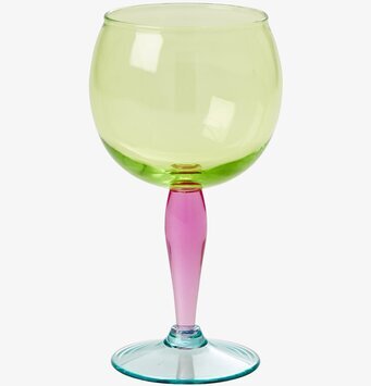 Vinglas Multi från Rice med färgglad design mot vit bakgrund