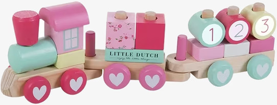 Leksakståg - Pink Blossom från Little Dutch i pastellfärger