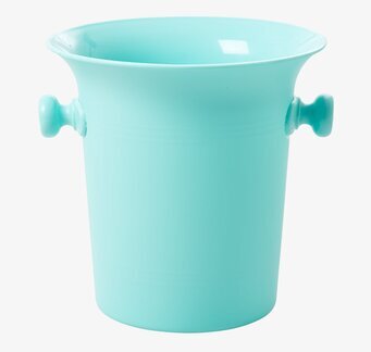 Ice Bucket från Rice i turkos plast med bekväma handtag