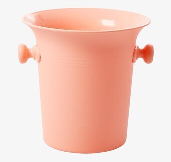 Ice Bucket från Rice i persikofärg med två handtag