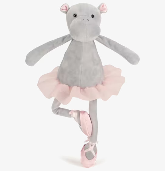 Gosedjur Dancing Darcey Hippo från Brigbys i balettkläder