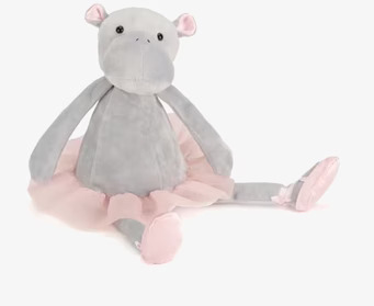 Gosedjur Dancing Darcey Hippo från Brigbys i balettkläder