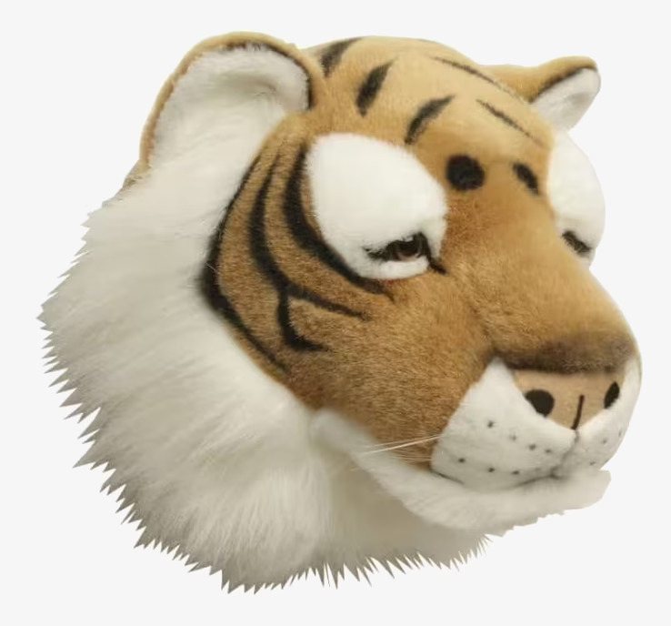 Djurhuvud Tiger från Brigbys med realistiska detaljer