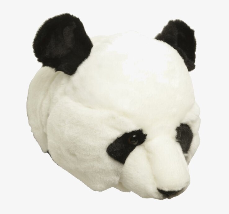 Djurhuvud Panda från Brigbys, realistiskt och dekorativt