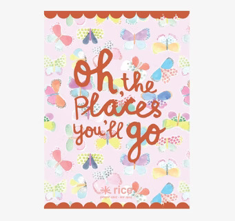 School Agenda 16/17 från Rice med färgglada fjärilar