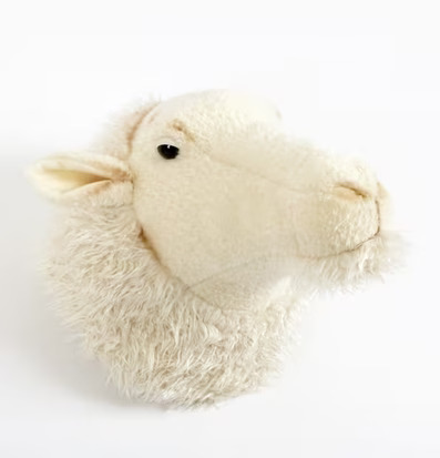 Djurhuvud Får från Brigbys, detaljerad väggprydnad