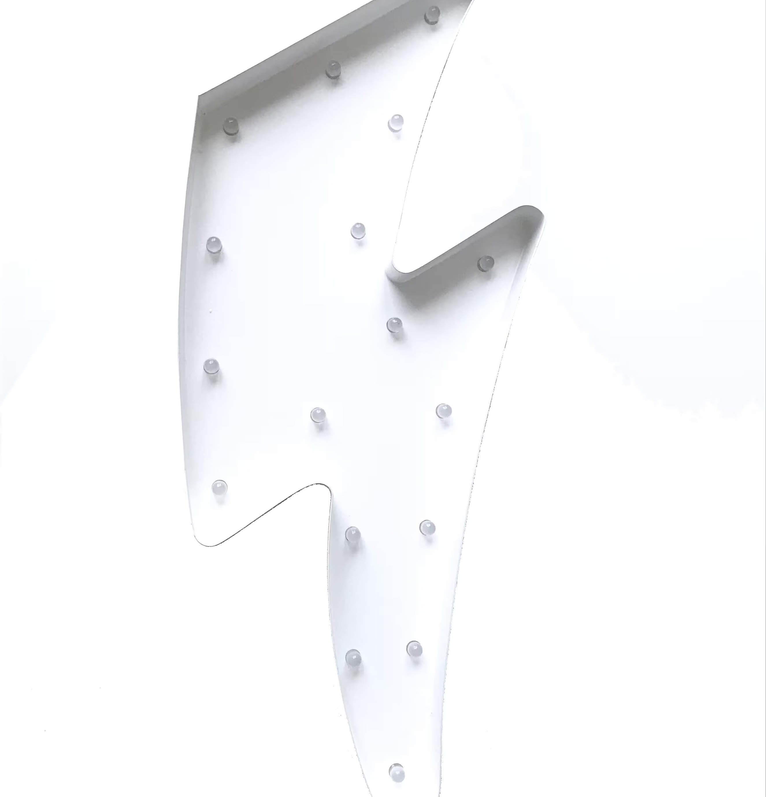 Blixt LED-Lampa Vit från Familyroom mot vit bakgrund