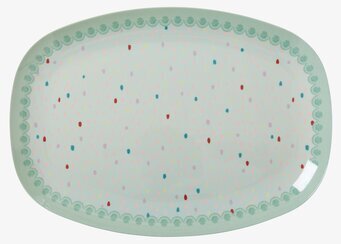 Tallrik Raindot Print från Rice med färgglada prickar