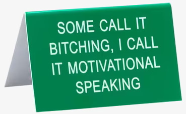 Motivational Speaking - Funny Office Sign från Americana Classic Vintage
