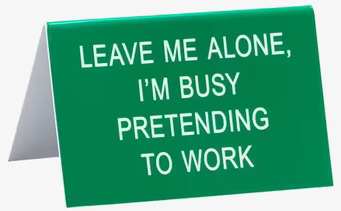 Leave Me Alone - Funny Office Sign från Americana Classic Vintage