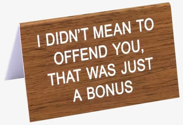 Thats Just A Bonus - Funny Office Sign från Americana Classic Vintage