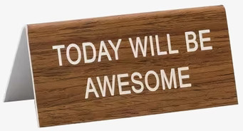 Be Awesome - Funny Office Sign från Americana Classic Vintage