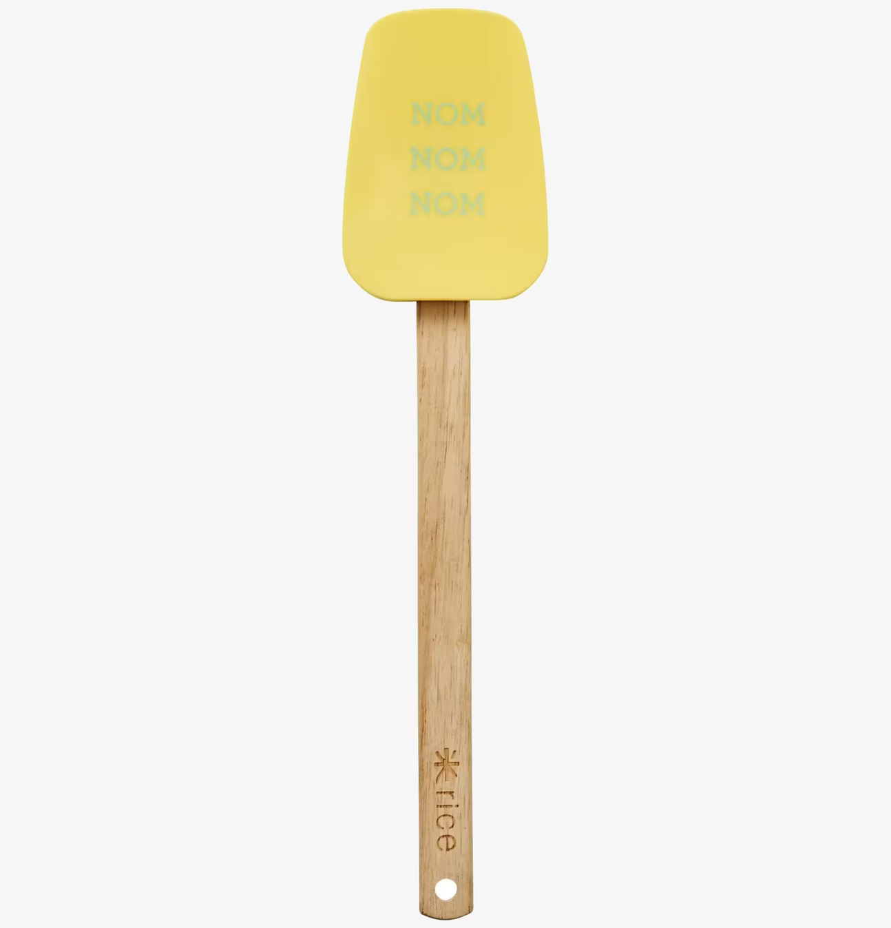 Slickepott Skålad Gul från Rice med texten NOM NOM NOM