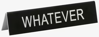 Whatever - Funny Office Sign från Americana Classic Vintage