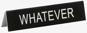 Whatever - Funny Office Sign från Americana Classic Vintage
