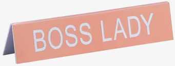 Boss Lady - Funny Office Sign från Americana Classic Vintage
