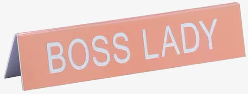 Boss Lady - Funny Office Sign från Americana Classic Vintage
