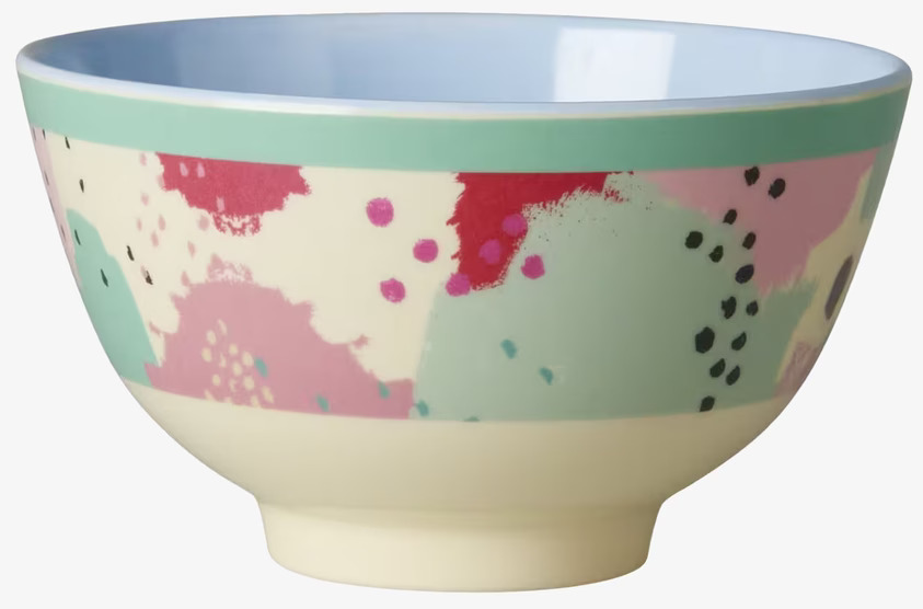 Liten Skål Splash Print från Rice med färgglatt mönster