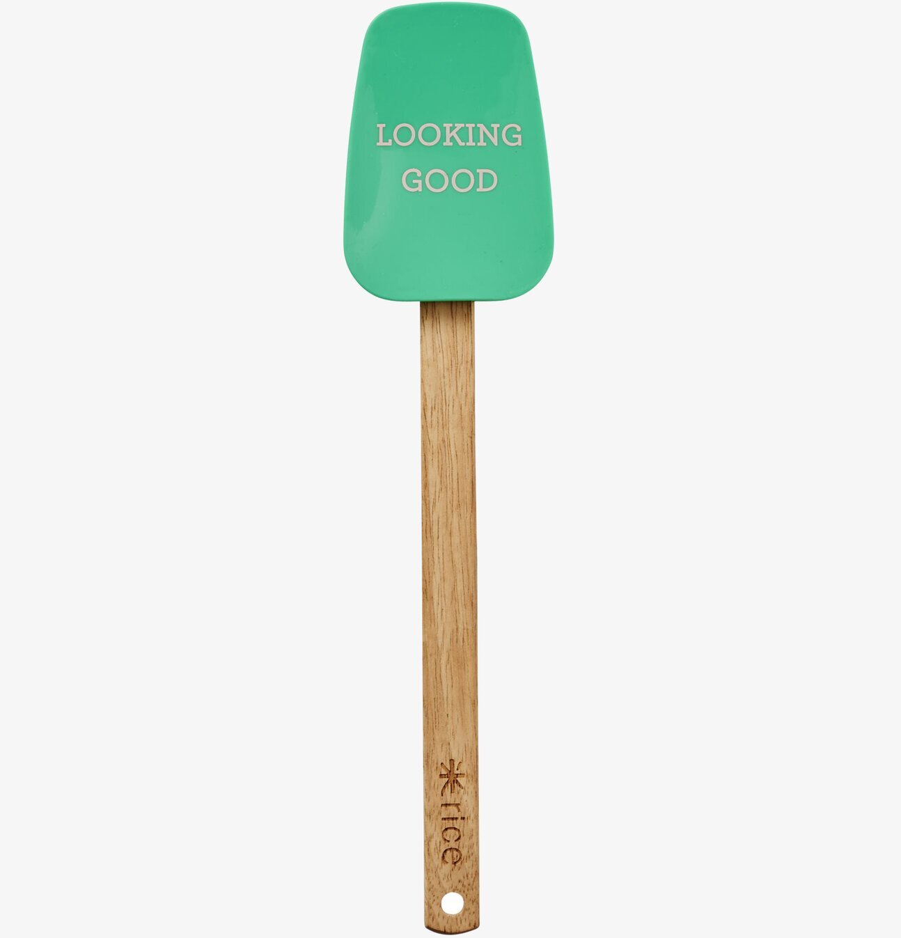 Slickepott Skålad Grön från Rice mot vit bakgrund