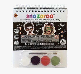 Bild av ansiktsmålningsguide för Halloween-firande