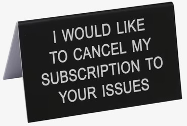 Subscription - Funny Office Sign från Americana Classic Vintage