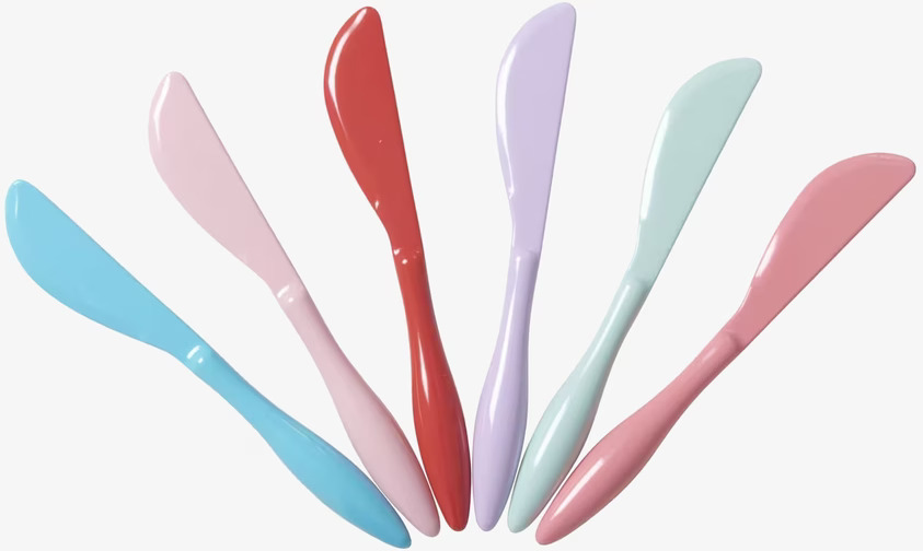 Smörknivar Extraordinary Colors från Rice i livfulla färger