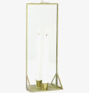 Väggljusstake Spegel Mässing från Strömshaga i elegant design
