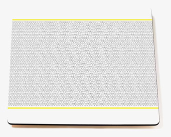 Bordstablett Yellow Heart från Mette Ditmer med hjärtan