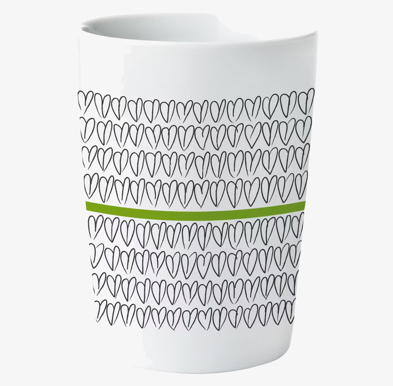 Termomugg Green Heart 2-pack 30cl från Mette Ditmer